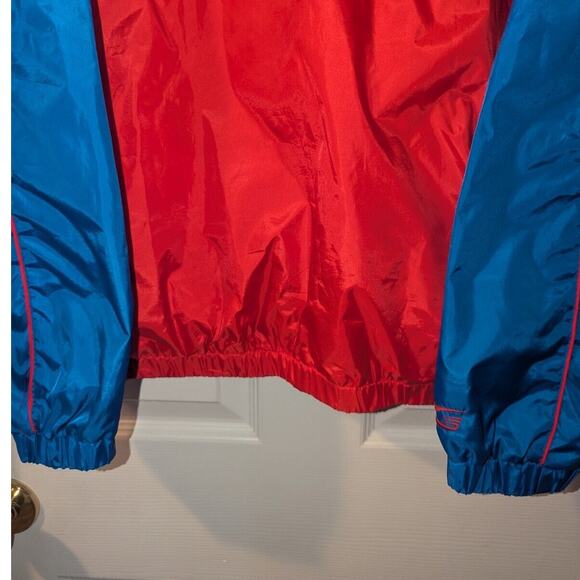 VTG Kansas Jayhawks KU Pullover Jacket Blue Mens Size L G-lll Sports Carl Banks - Picture 6 of 14